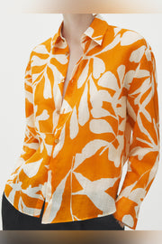 Sheer Floral Print Cozy Elegant Shirt