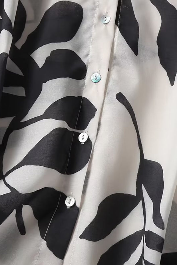 Casual Comfort Floral Print Long Sleeve Shirt
