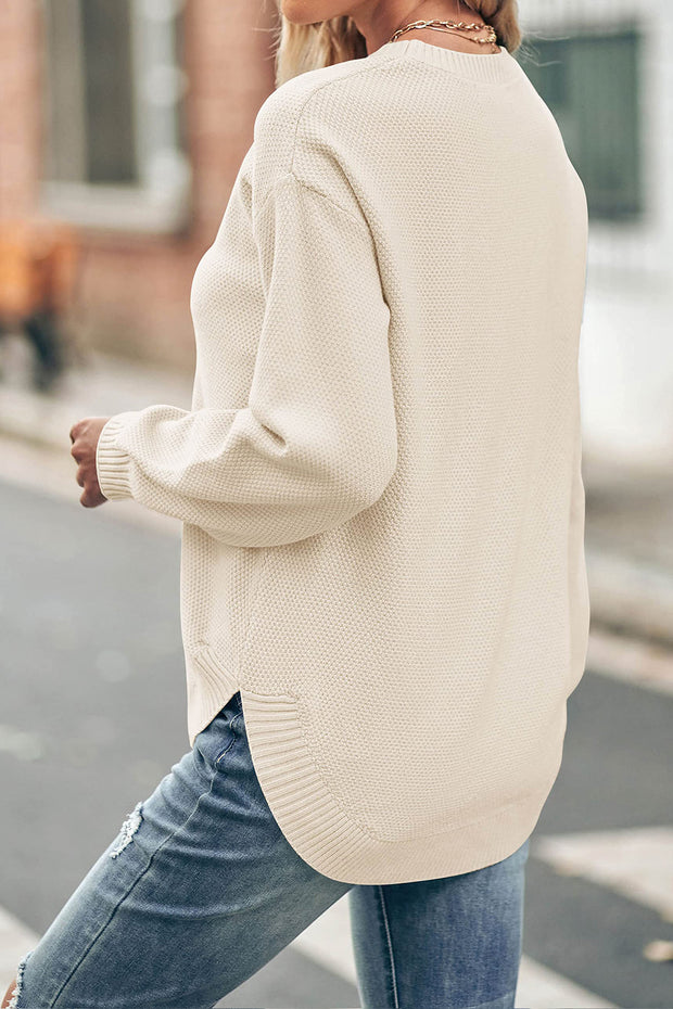 IT'S FALL Y'ALL' Pumpkin Crew Neck Waffle Pullover Jumper Sweater