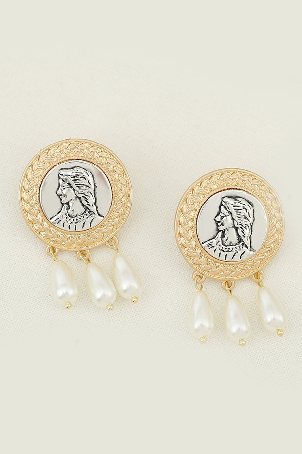 Personality Exaggerated Resin Earrings Fashion Creative Snakeskin Pattern Retro Earrings