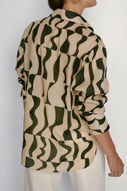 Geometric Pattern Women's Casual Shirt