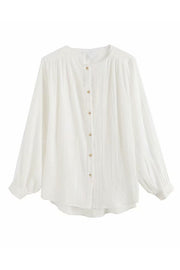 Casual Comfort Long Sleeve Tulle Cotton Shirt