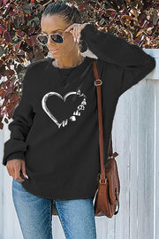 Love Holiday Elements Crew Neck Waffle Pullover Jumper Sweater