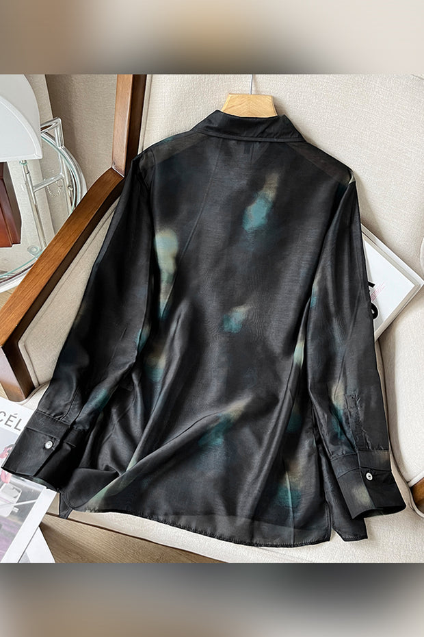 Fashionable And Comfortable All-match Printed Temperament Long-sleeved Shirt