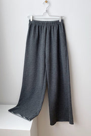 Casual Loose Sweatpants Wide Leg Pants-grey